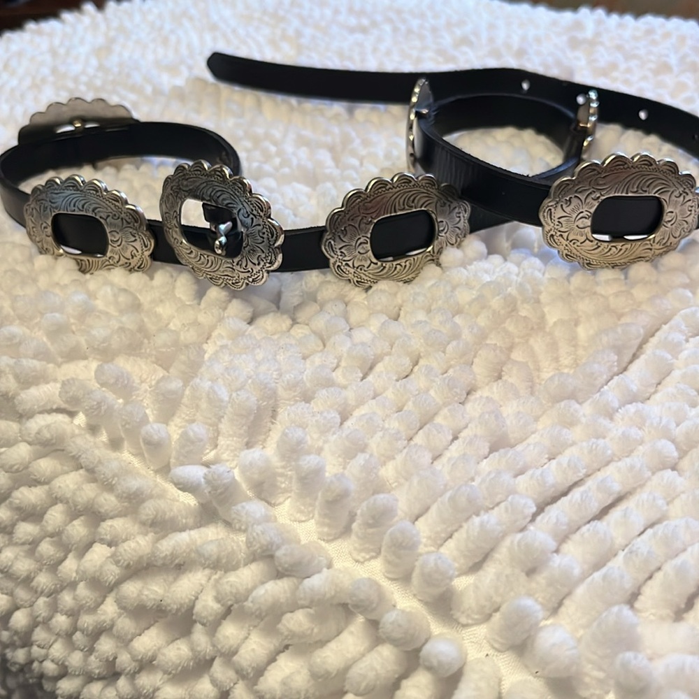 Lauren Ralph Lauren Black and Silver Belt